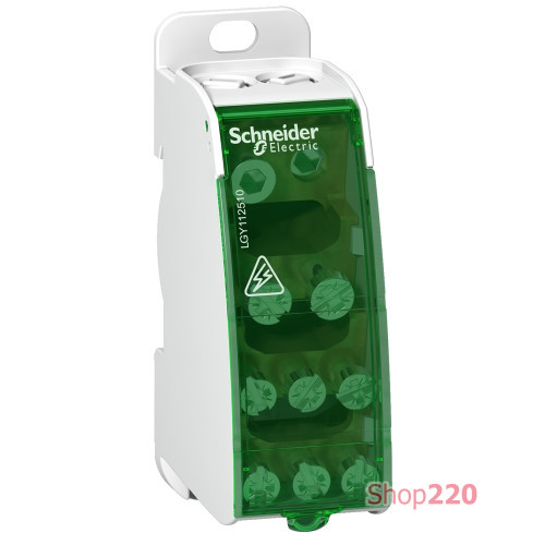 Распределительный блок 125А на DIN-рейку, Linergy DS Schneider Electric LGY112510