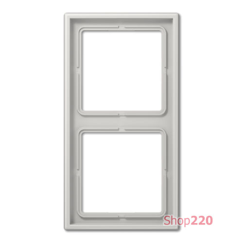 Рамка 2 поста, светло-серый, Jung LS990 (пластик) LS982LG
