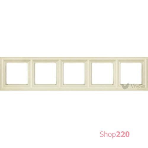 Рамка 5 постов, слоновая кость, JUNG Eco Profi Design EPD485