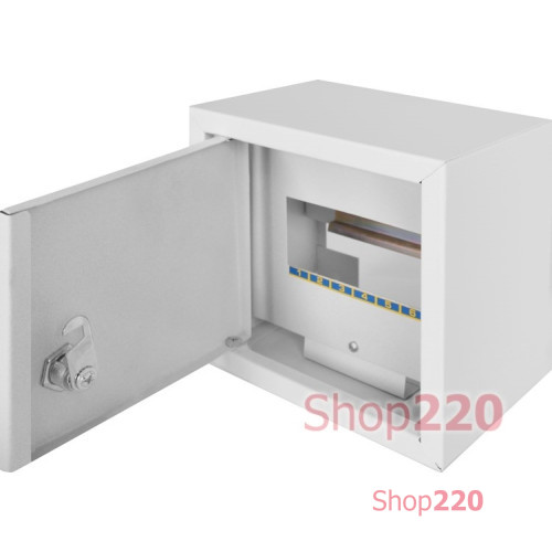 Щит металлический навесной на 8 модулей, e.mbox.stand.n.08.z ENEXT s0100148 (эконом)