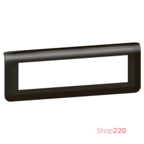 Рамка 8 модулей, черный, Mosaic New Legrand 079058L