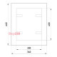 Дверцы металлические ревизионные 300х400м c замком, e.mdoor.stand.300.400.z Enext s0100044