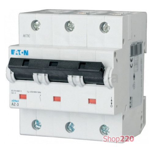 Автоматический выключатель 100A 3пол., тип С, Eaton AZ-3-C100 LS 211806
