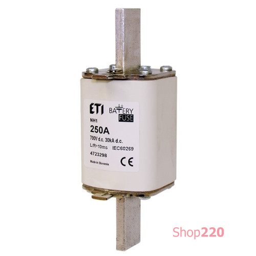 Предохранитель 200A 700V DC, NH-1 Battery ETI 4723296