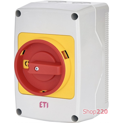 Переключатель CS 25 10 PNGLK (3p_"0-1"корп./IP65"_ж/к_25A_блок.) ETI 4773179