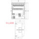 Цифровой мультиметр EDM (96x96мм кв 40-300V AC/DC) ETI 4805419