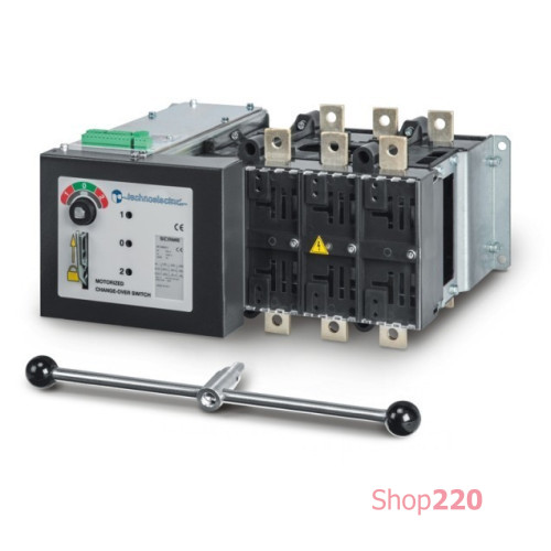 Переключатель напряжения с моторприводом 1600А, 3 полюса, CS5P, питание 220V AC