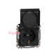 Розетка влагозащищенная IP44, черный, Sedna Design SDD214024