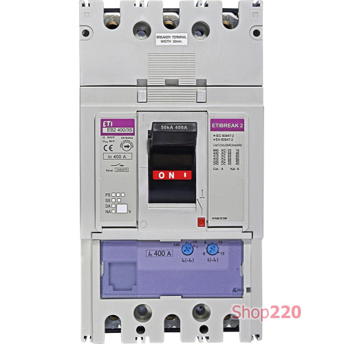 Силовой автомат 400 А, 3-фазный, EB2400/3S ETIBREAK 2 ETI 4671102