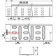 Лоток перфорированный 200х100 мм, оцинкованный, серия STANDART AMF 20-10-S