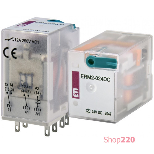 Реле электромеханическое ERM2-024DC 2p ETI 2473000