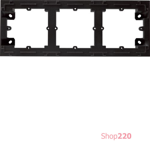 Адаптер для наружной установки 3Х, Lumina-Intens, черный, Lumina WL5833 Hager