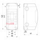 Корпус пластиковый, навесной (NT) 3-модульный, однорядный, без дверцы, IP 30, Tarel 6670-103
