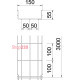 Лоток проволочный 55х150х3050 мм, GRM, A2 (нержавеющая сталь) 6001074