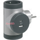 Блок поворотный на 3 боковые розетки, с USB A+C, алюминий, премиум 694524 Legrand