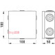Монтажная коробка 100х100х50, IP55. e.db.pro.100.100.50u Enext p016103