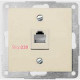 Механизм компьютерной розетки RJ-45, слоновая кость, Fiorena