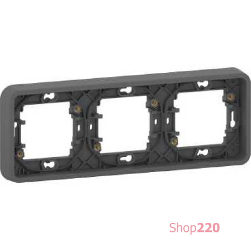 Рамка 3 поста IP55, черный, Mureva Styl Schneider MUR34109