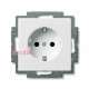 Розетка электрическая с заземлением, белый, ABB 20 EUC-94-507 Basic 55