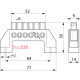 Нулевая шина в пластиковом корпусе BC-6A 6 отв. (6*9) A0150120059