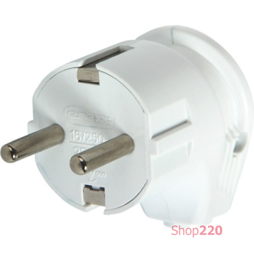 Вилка угловая c заземлением, 16А, e.plug.angle.007.16 Enext