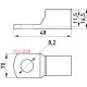 Кабельный наконечник 70 мм кв под пайку, луженая медь, e.end.stand.c.70, D8.2 Enext s19024