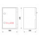 Щит ударопрочный из АБС-пластика 500х600х220мм, IP65, e.plbox.500.600.220.blank, Enext CP5008