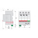 Ограничитель перенапряжения ETITEC V T2 255/20 (3+1) ETI 2442957