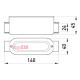 Соединитель ревизионный прямой для труб 3/4", e.industrial.pipe.db.revise.direct.3/4" Enext i0550002