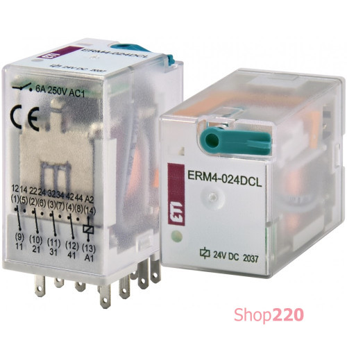 Электромеханическое реле ERM4-024DCL 4p ETI 2473007