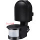 Датчик движения настенный, 180°, IP44, e.sensor.pir.10F.black