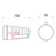 Розетка каучуковая с защитной крышкой 2Р+PE 16А IP44 A0250010004