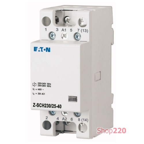 Контактор 4Р 25А 4 Н/Р 400В, Moeller Z-SCH230/25-40