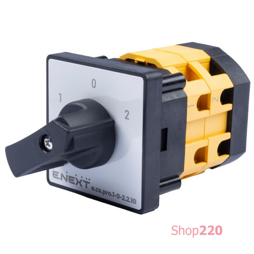 Пакетный переключатель 1-0-2, 10А, 2 полюса, e.cs.pro.1-0-2.2.10 ENEXT p093026