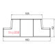 Тройник для кабель-канала 100x53 мм ПВХ, Rapid 45, OBO Bettermann 6113100