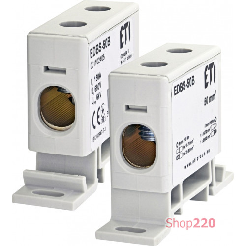 Вводная силовая клемма 150А, AC 690V, 16-70 mm2, EDBS-50B ETI 1102405