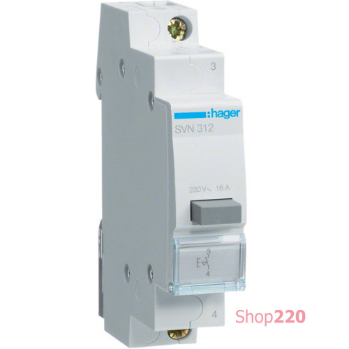 Выключатель кнопочный, SVN312 Hager
