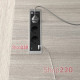 Врезной блок розеток 3х220В + USB тип С, алюминий, Versaframe ASA 060.40F.00007