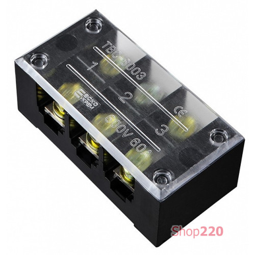 Колодка 60А 3 полюса, TB6003 A0130050022