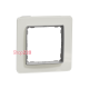 Рамка 1 пост, белое стекло, Sedna Design SDD360801