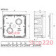 Коробка распределительная для сплошных стен 100 x 100 х 50 мм, IMT35122 Schneider