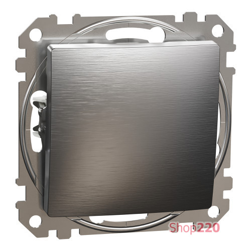 Проходной выключатель, матовый алюминий, Sedna Design Schneider Electric SDD170106U