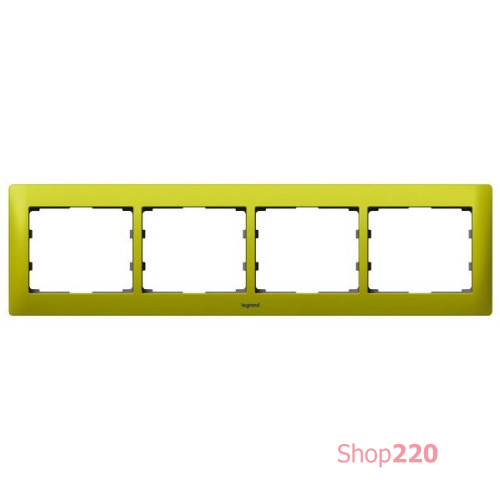 Рамка 4 поста, Magic Green, 771924 Legrand