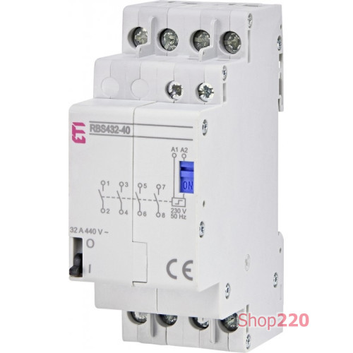 Импульсный контактор RВS 432-40 230V AC (32A, 4NO) ETI 2464126