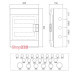 Щит на 24 модуля влагозащищенный, IP65, MISTRAL65 ABB
