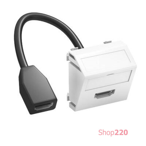 Розетка HDMI угловая, белый, 2 мод., OBO Bettermann 6104838