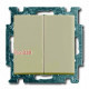 Выключатель 2-клавишный проходной, слоновая кость, ABB 2006/6/6 UC-92-507 Basic 55