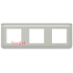 Рамка 3 поста, алюминий, Mosaic New Legrand 079306L