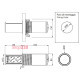 Выдвижной блок розеток 2х220В + USB тип A+C + беспроводная зарядка, черный, Versalift ASA 060.47F.00115