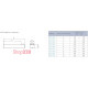 Розеточный блок на 2 (3) розетки К45, пустой, алюминий, Ofiblock COMPACT Simon KFC202/14